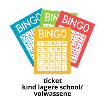 Set bingokaarten kind lagere school/volwassene